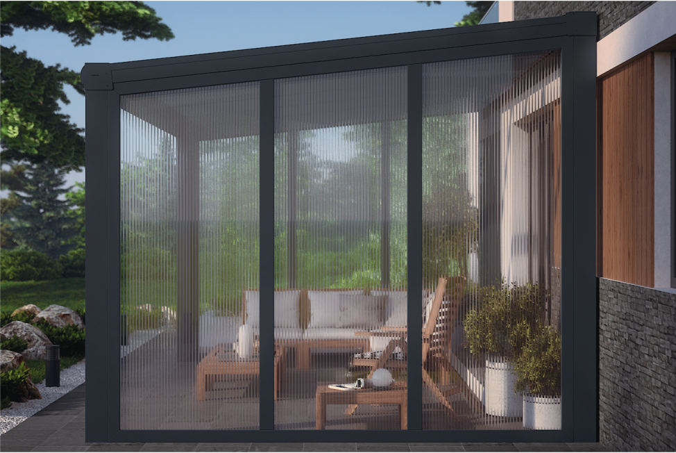 Seitenwand Terrassendach