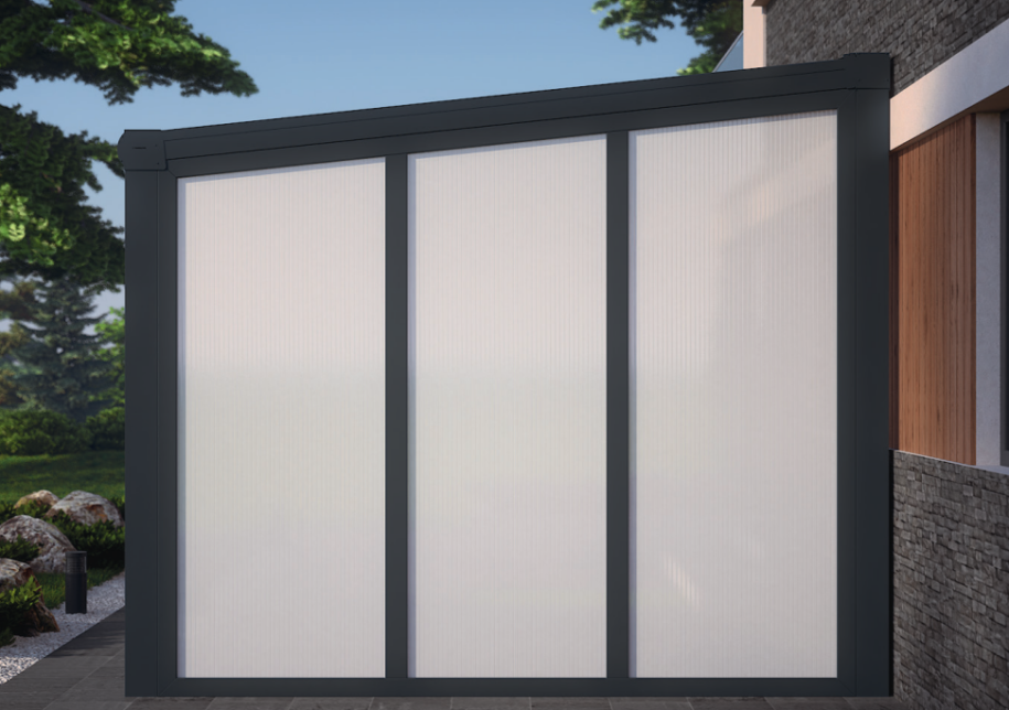 Seitenwand Milchglas